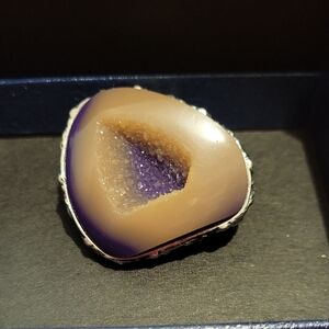 Crystal Slice Statement Ring